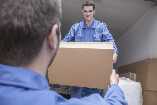 Man and van pricing overview with van loading in Ilford