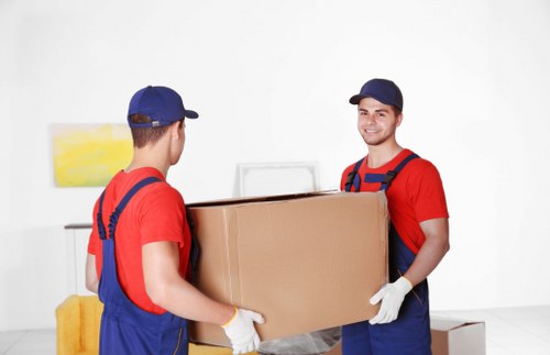 House removals team planning a move in Ilford