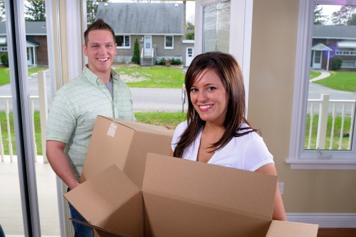 Packing fragile household items in Ilford home