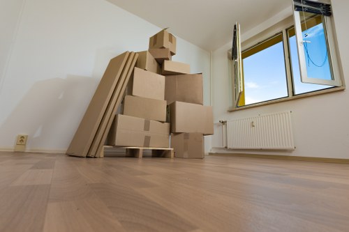 Man With A Van Ilford team preparing items safely for a move