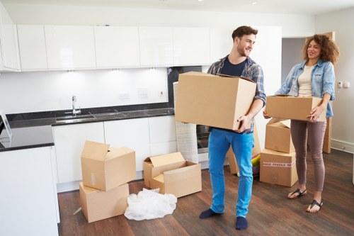 Moving day checklist and organised home removal setup
