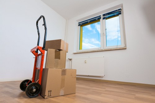 A variety of packing supplies and boxes ready for use in Ilford