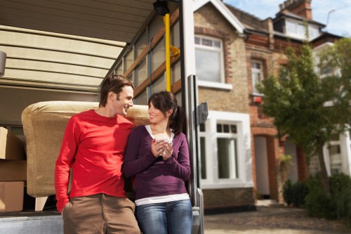 Professional removals service packing furniture and fragile items in Ilford