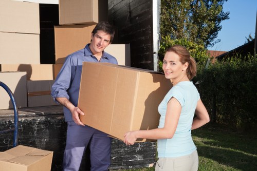 Cubic-yard load example for a local house move in Ilford