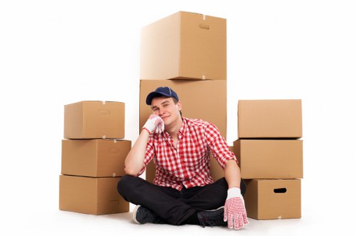 Commercial packing support for an office move in Ilford