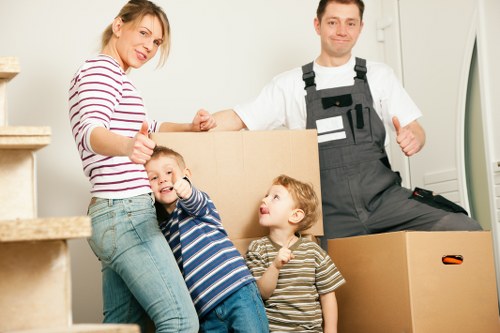 Organised moving day for a property relocation in Ilford